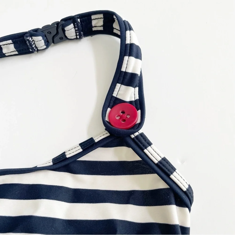 Baby Gap Retro Striped High Waisted Halter Top Bikini